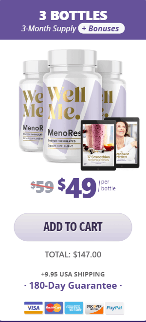 MenoRescue price 3 bottle
